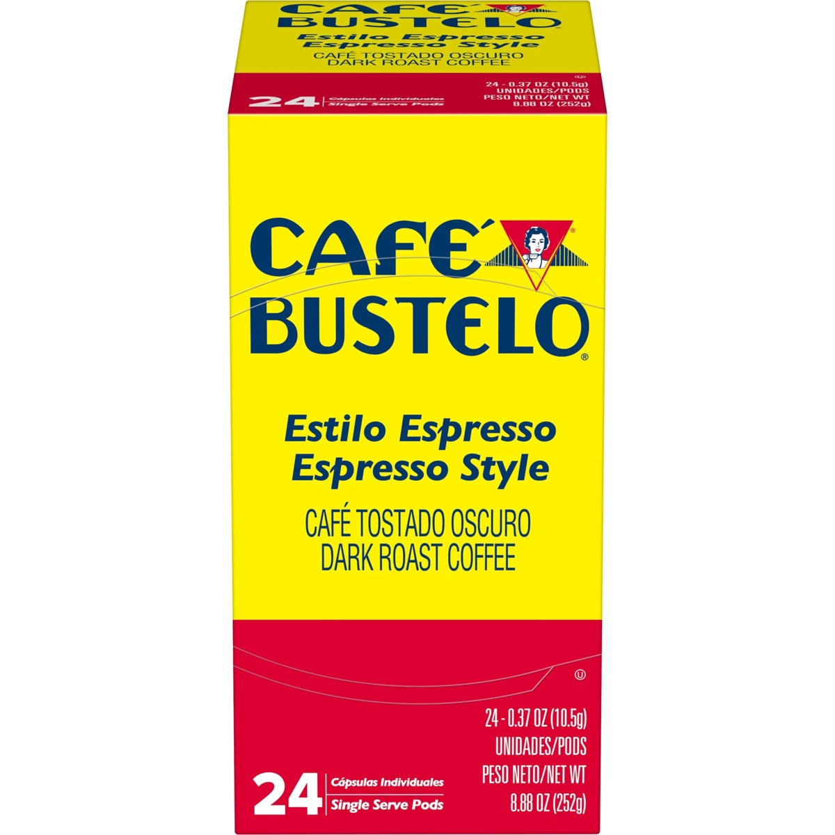 Cafe Bustelo Espresso Dark Roast Coffee  Pods - Keurig K-Cup Pods