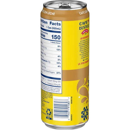 Cafe Bustelo Cafe Con Leche Espresso Style Beverage with Milk - 11 fl oz
