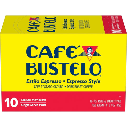 Café Bustelo Espresso Style Dark Roast Keurig K-Cup Coffee Pods - 10ct