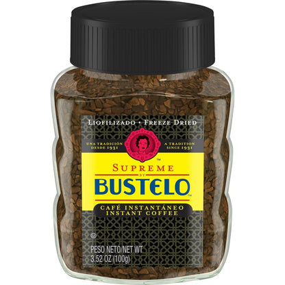 Café Bustelo Supreme Freeze Dried Instant Coffee - 3.52oz: Medium Roast