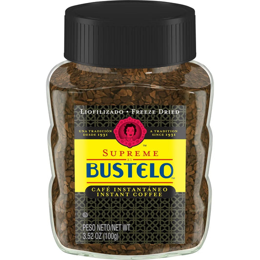 Café Bustelo Supreme Freeze Dried Instant Coffee - 3.52oz: Medium Roast
