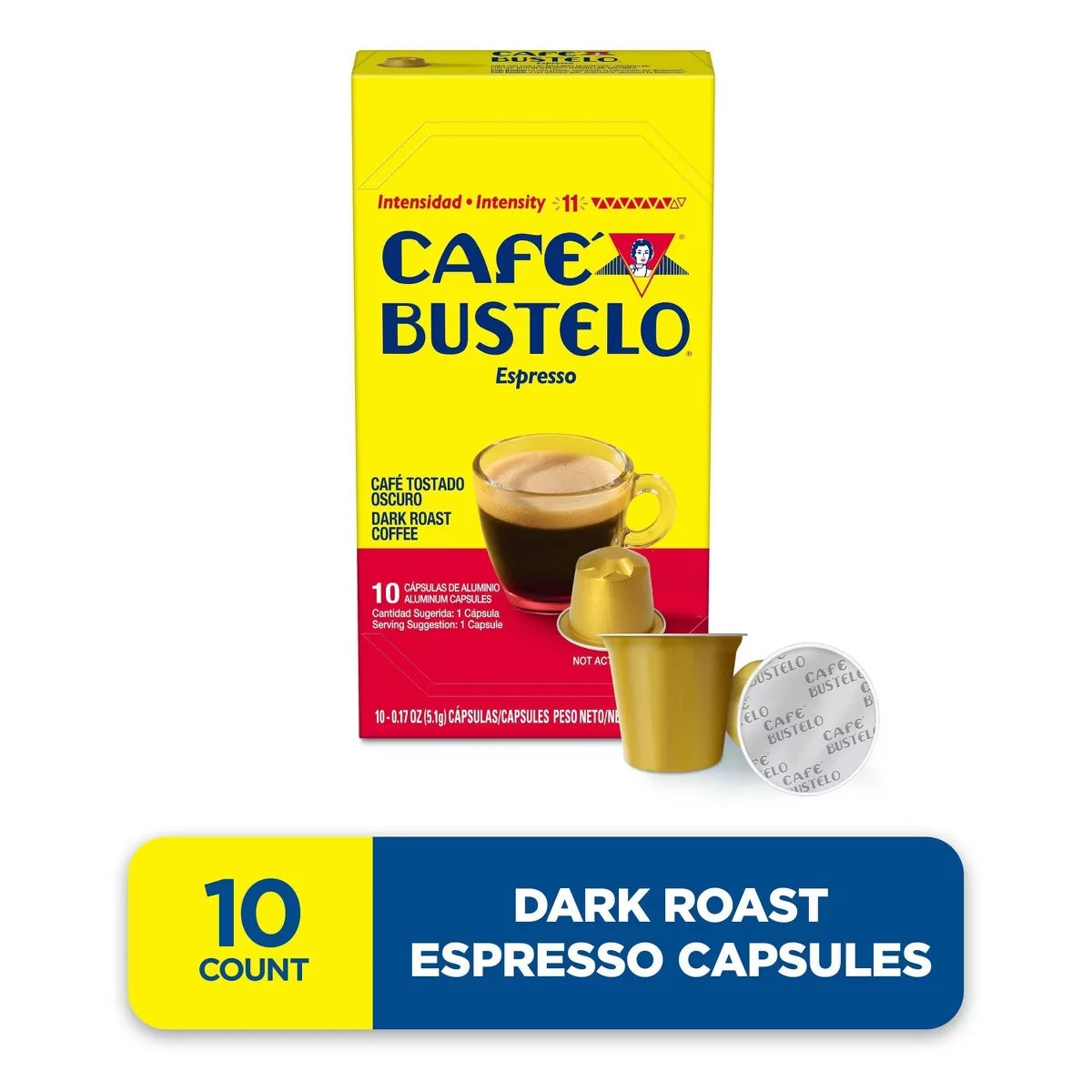 Café Bustelo Espresso Dark Roast Capsules - 10ct
