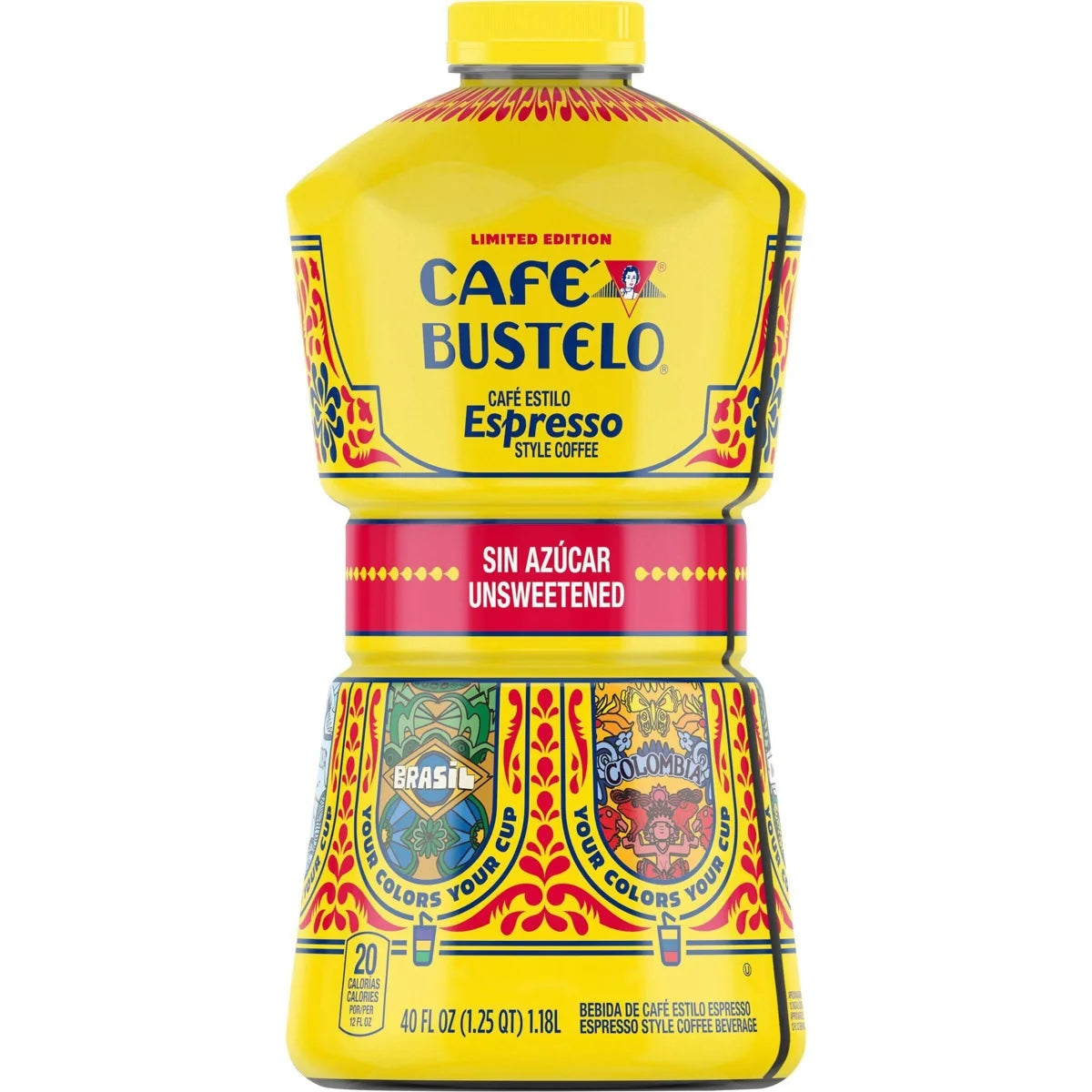 Café Bustelo Unsweetened Espresso-Style Iced Coffee - 40 fl oz