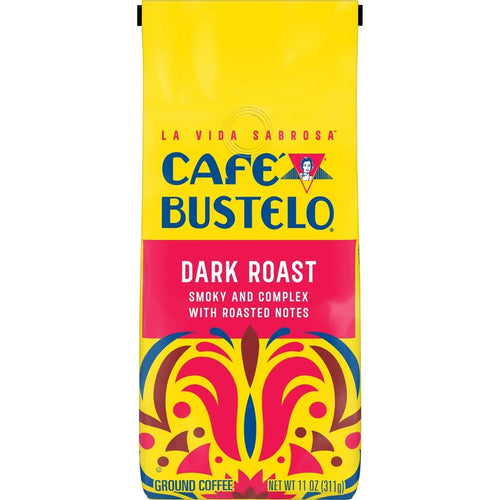 Cafe Bustelo Dark Roast Ground Coffee - 11oz: Smoke Flavor