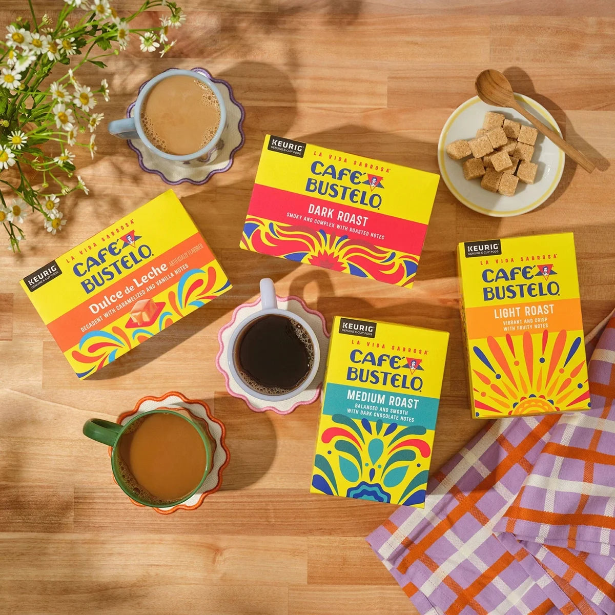 Cafe Bustelo Dulce de Leche Medium Roast Keurig K-Cup Coffee Pods - 22ct