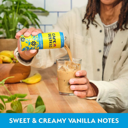 Cafe Bustelo Cafe Con Vainilla Espresso Style Beverage with Milk - 11 fl oz