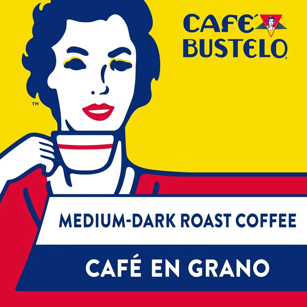 Cafe Bustelo 6 Count/16oz Each Espresso Style Dark Roast Whole Bean Coffee