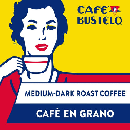 Cafe Bustelo 6 Count/16oz Each Espresso Style Dark Roast Whole Bean Coffee