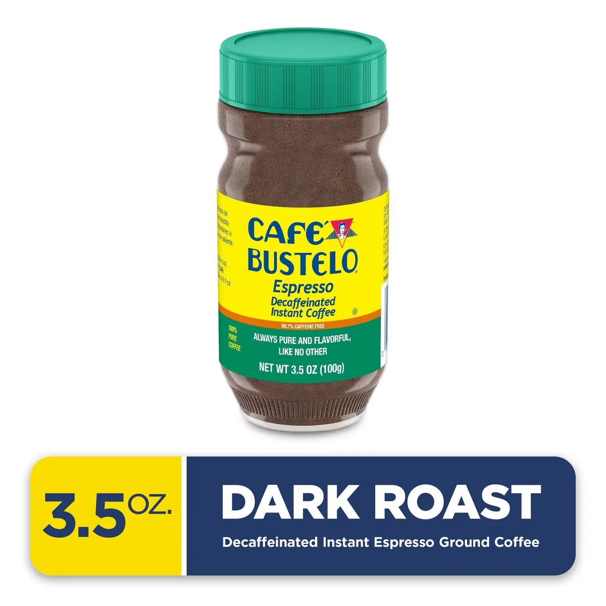 Café Bustelo Decaffeinated Espresso-Style Instant Coffee - 3.5oz