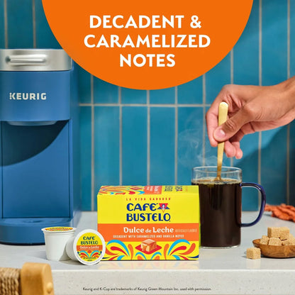 Cafe Bustelo Dulce de Leche Medium Roast Keurig K-Cup Coffee Pods - 22ct