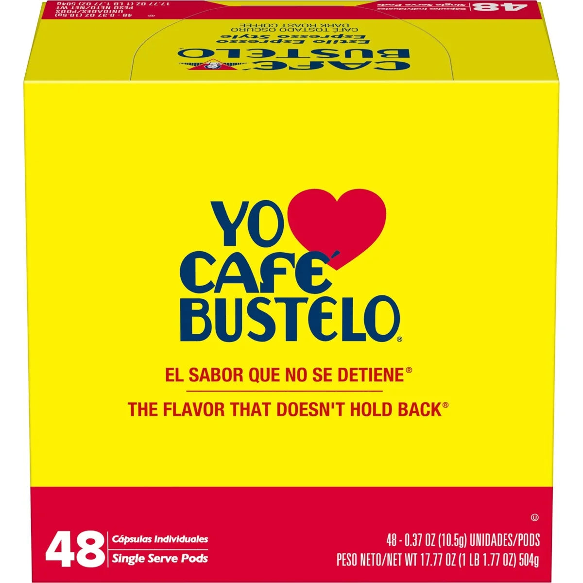 Cafe Bustelo Espresso Dark Roast Coffee  Pods - Keurig K-Cup Pods