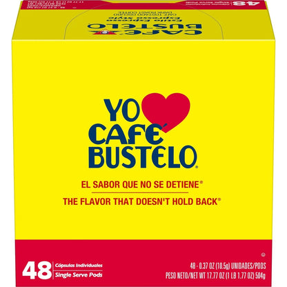 Cafe Bustelo Espresso Dark Roast Coffee  Pods - Keurig K-Cup Pods