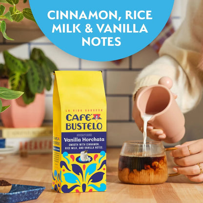 Cafe Bustelo Vanilla Horchata Medium Roast Ground Coffee - 11oz