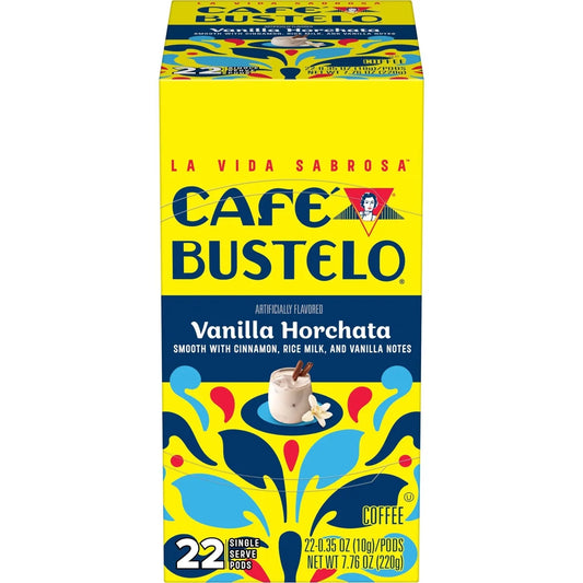 Cafe Bustelo Vanilla Horchata Medium Roast Keurig K-Cup Coffee Pods - 22ct