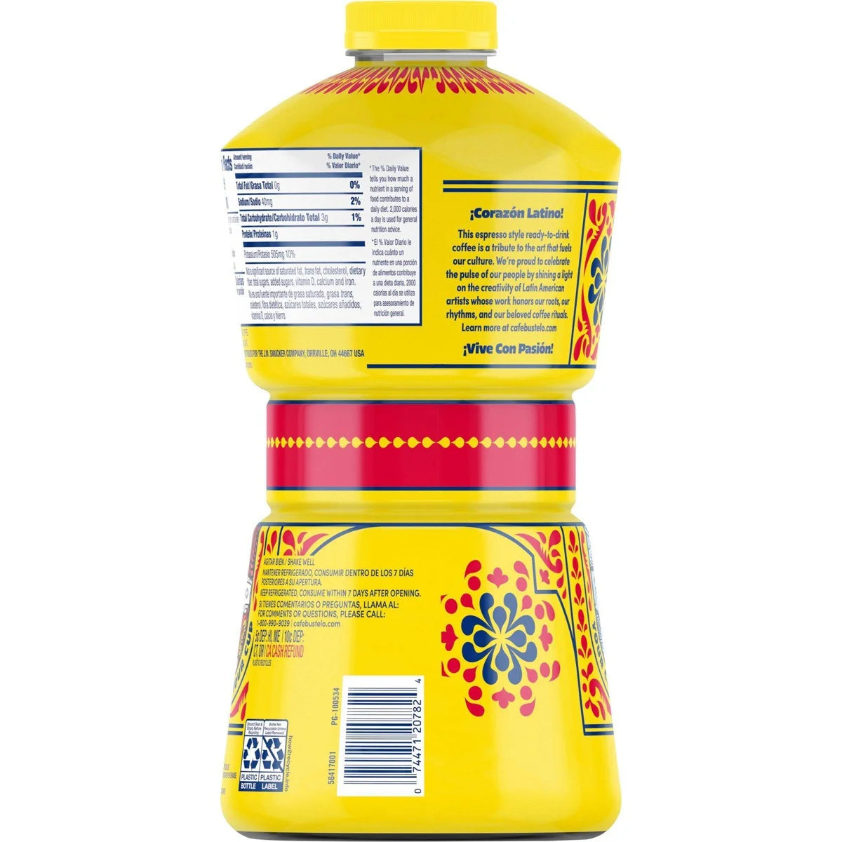 Café Bustelo Unsweetened Espresso-Style Iced Coffee - 40 fl oz
