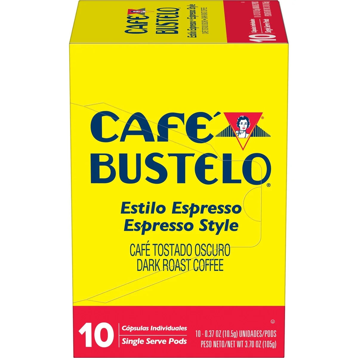 Café Bustelo Espresso Style Dark Roast Keurig K-Cup Coffee Pods - 10ct