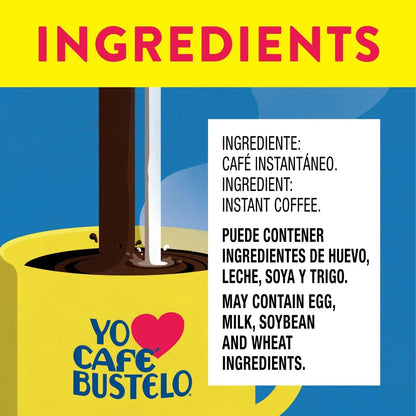 Café Bustelo Espresso Instant Coffee Single Serve Packets - 6ct: Dark Roast, Source Varies, Unflavored