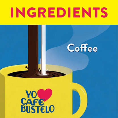 Café Bustelo Espresso-Style Dark Roast Instant Coffee - 7.05oz: Instant, Has Preparation Instructions
