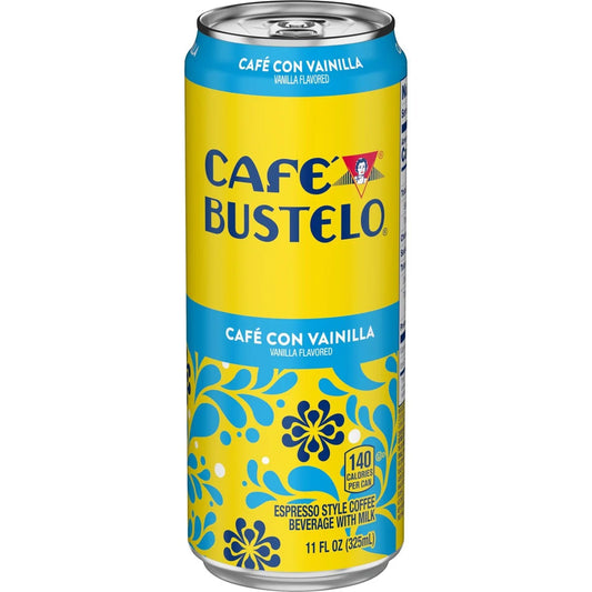 Cafe Bustelo Cafe Con Vainilla Espresso Style Beverage with Milk - 11 fl oz