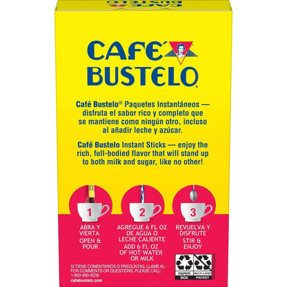 Café Bustelo Espresso Instant Coffee Single Serve Packets - 6ct: Dark Roast, Source Varies, Unflavored