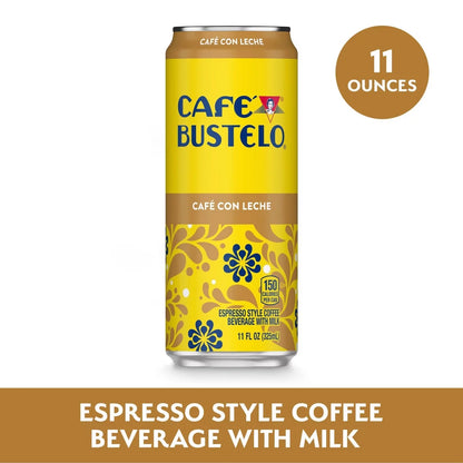 Cafe Bustelo Cafe Con Leche Espresso Style Beverage with Milk - 11 fl oz
